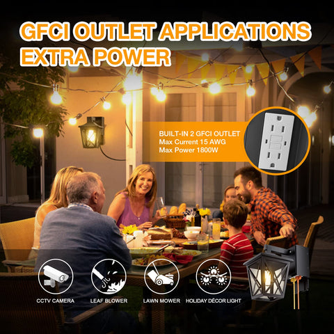 Ehaho outdoor light with E26 bulb compatibility for LEDs or CFLs