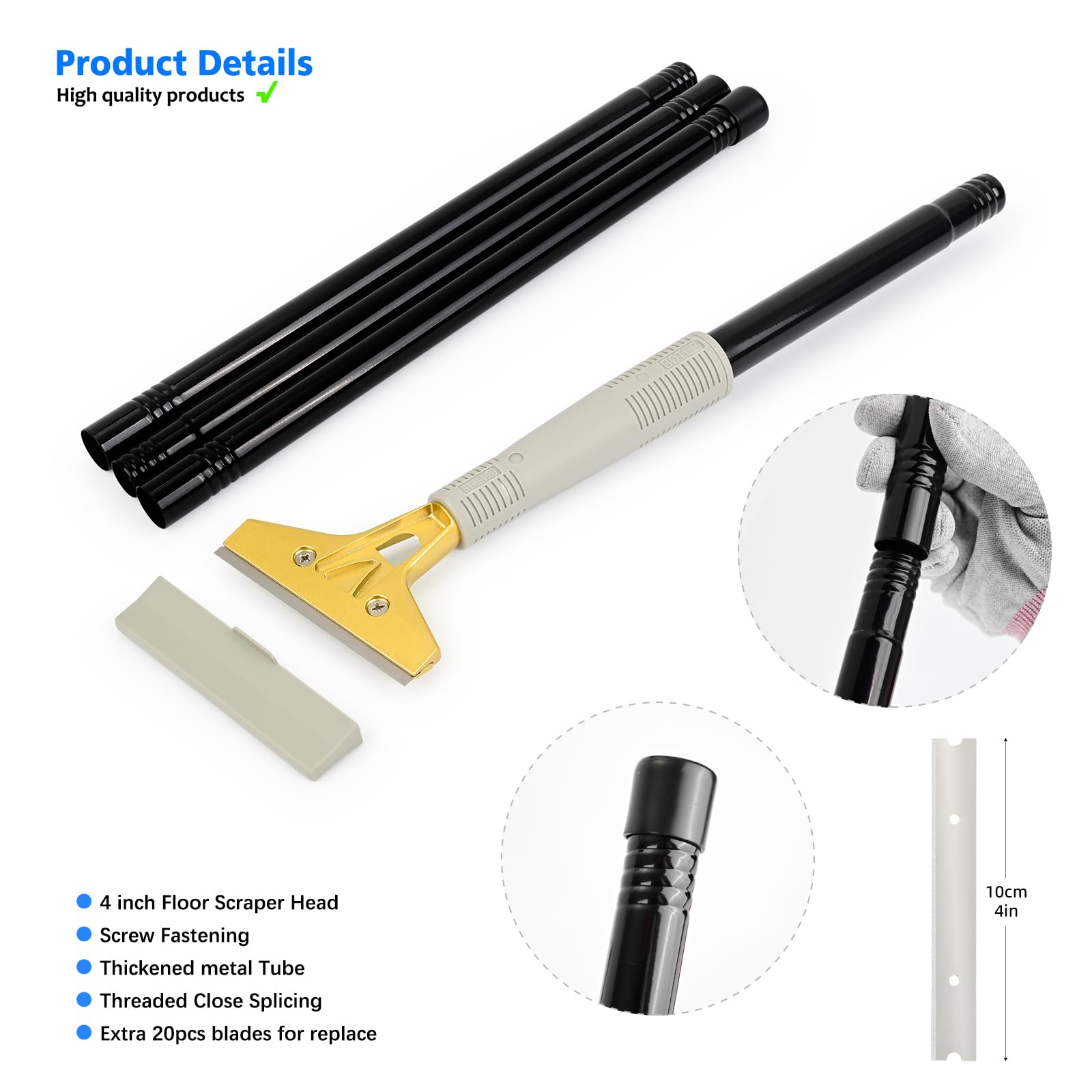EHDIS extendable handle with three tubes offers customizable reach