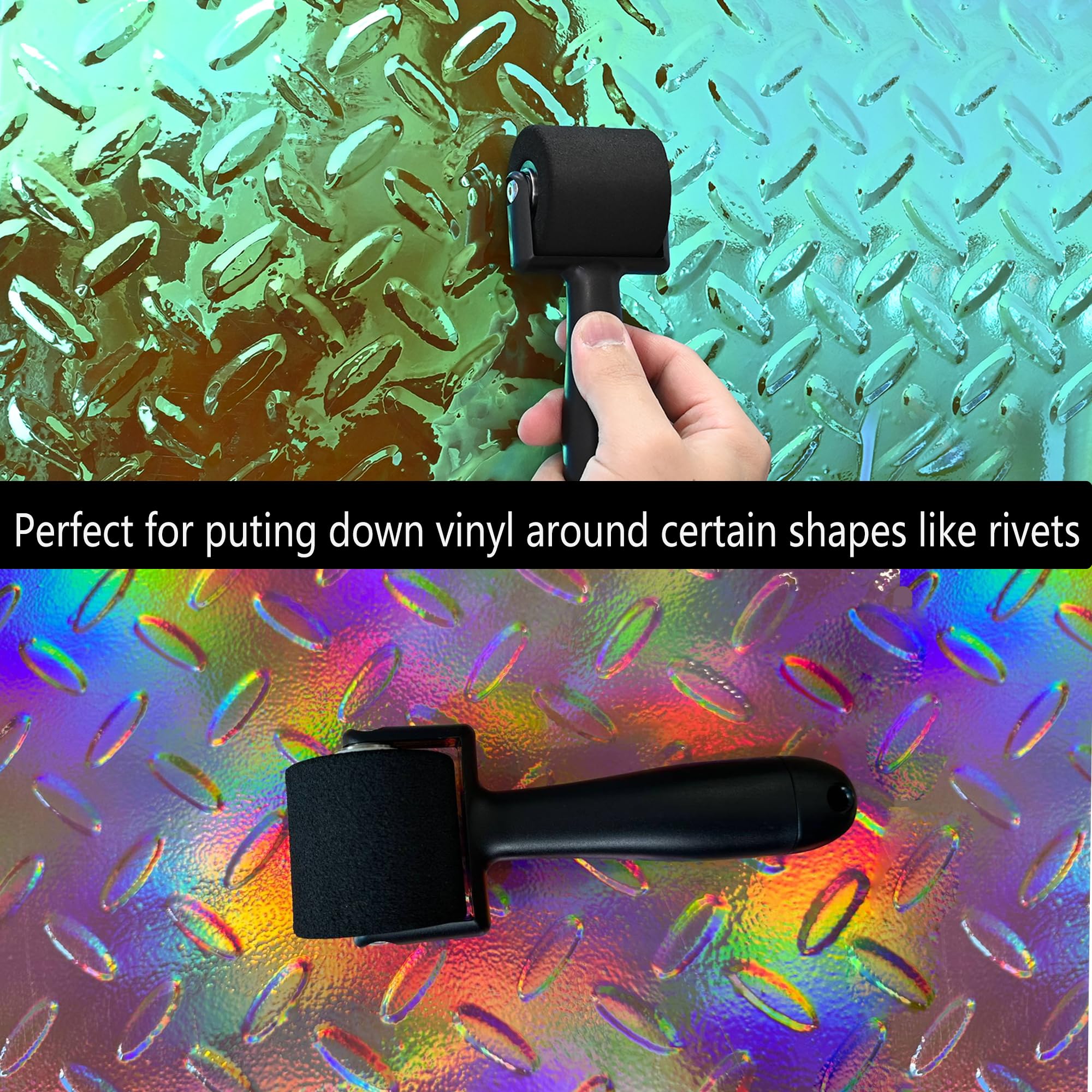 EHDIS corner smoothing squeegee reaches tight edges for smooth results