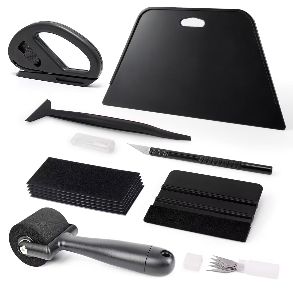 EHDIS sponge roller for even tape adhesion on large surfaces