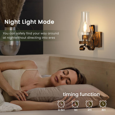 No wiring required with EIDEARAY wall sconces for easy installation.