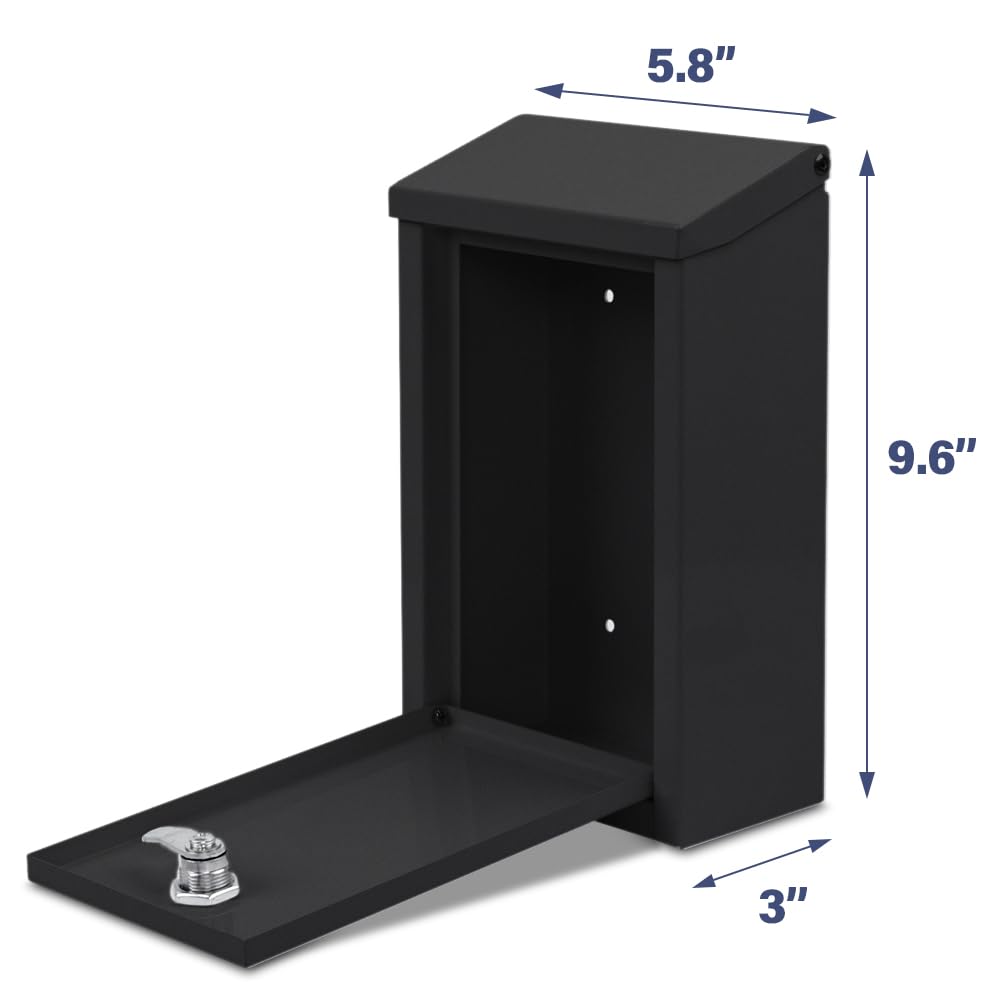 Wall-mount installation view demonstrates easy outdoor mounting on fences or walls.
