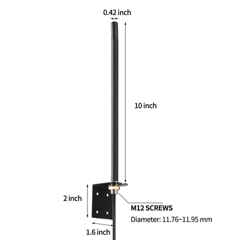 eifagur omni-directional 433MHz antenna enhances gate coverage
