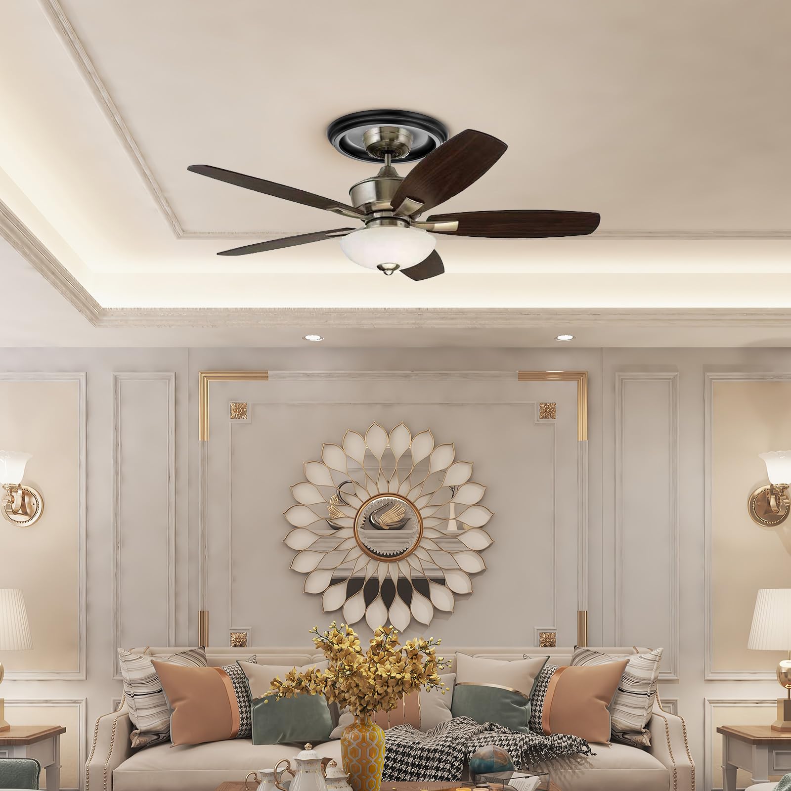 EIFHYT installation-friendly medallion simplifies fixture cover-ups.