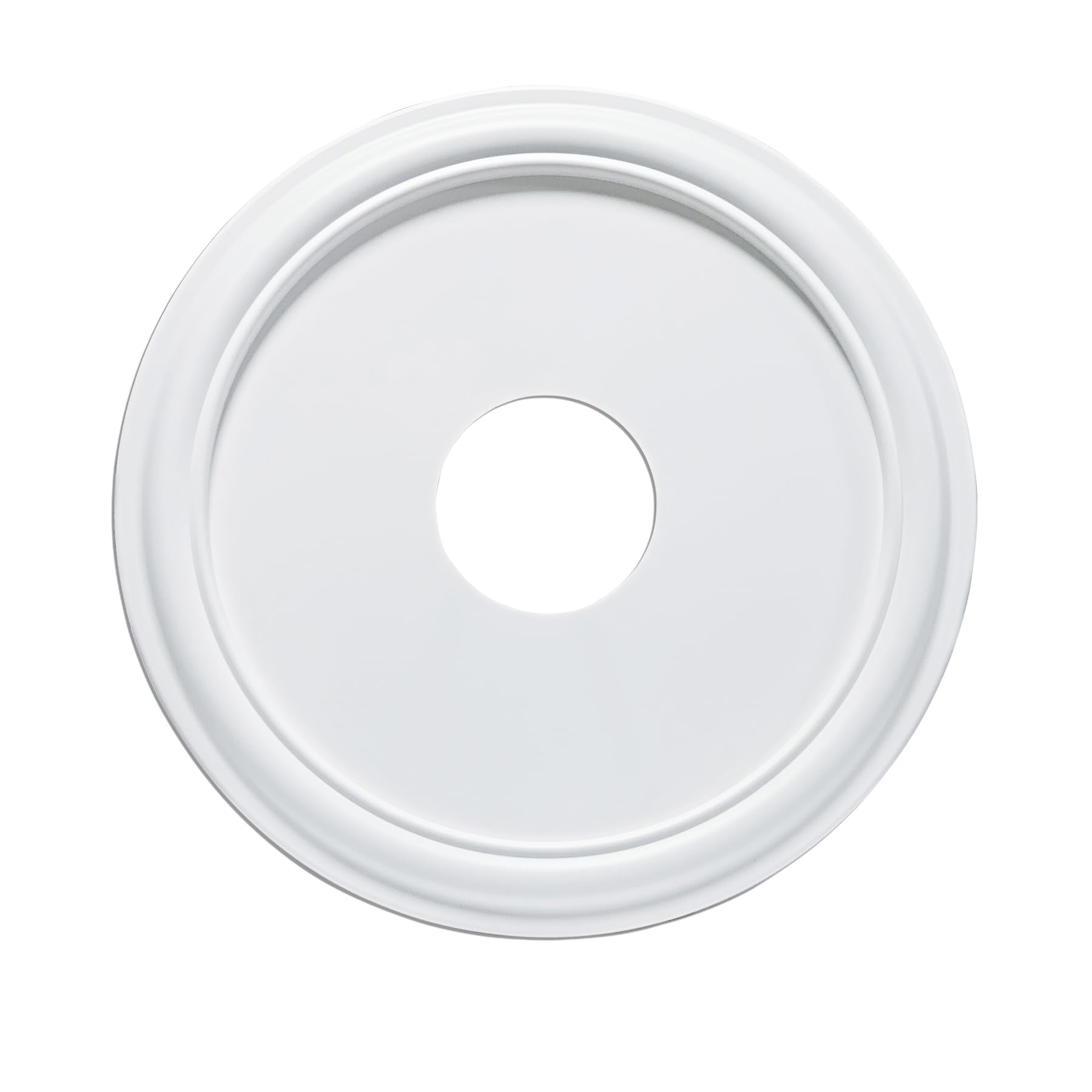 EIFHYT medallion hides holes and cracks around fixtures for a seamless look.