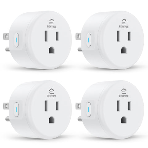 EIGHTREE Smart Plug 4-pack packshot showing a compact outlet design for small spaces.
