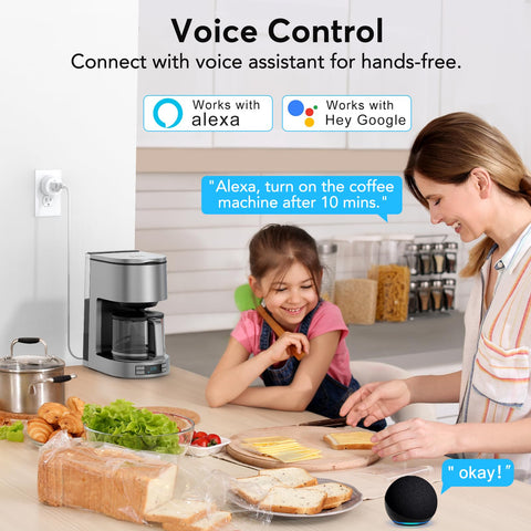 Smart Life app setup screen with the EIGHTREE Smart Plug guiding device discovery.