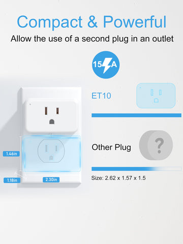 EIGHTREE Smart Plug safety features highlighted by fire-resistant materials and certifications.