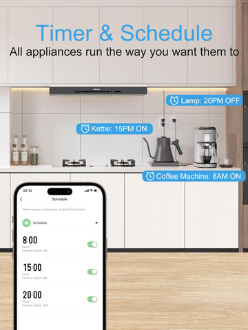 EIGHTREE Mini Smart Plug remote control via app