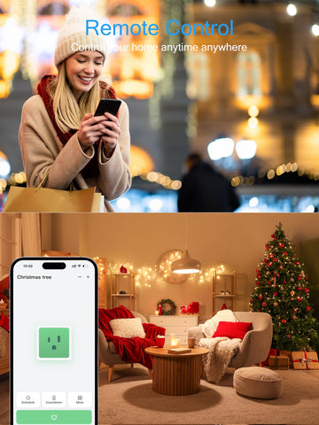 Eightree 15A Smart Plug in use with a heater during chilly mornings.