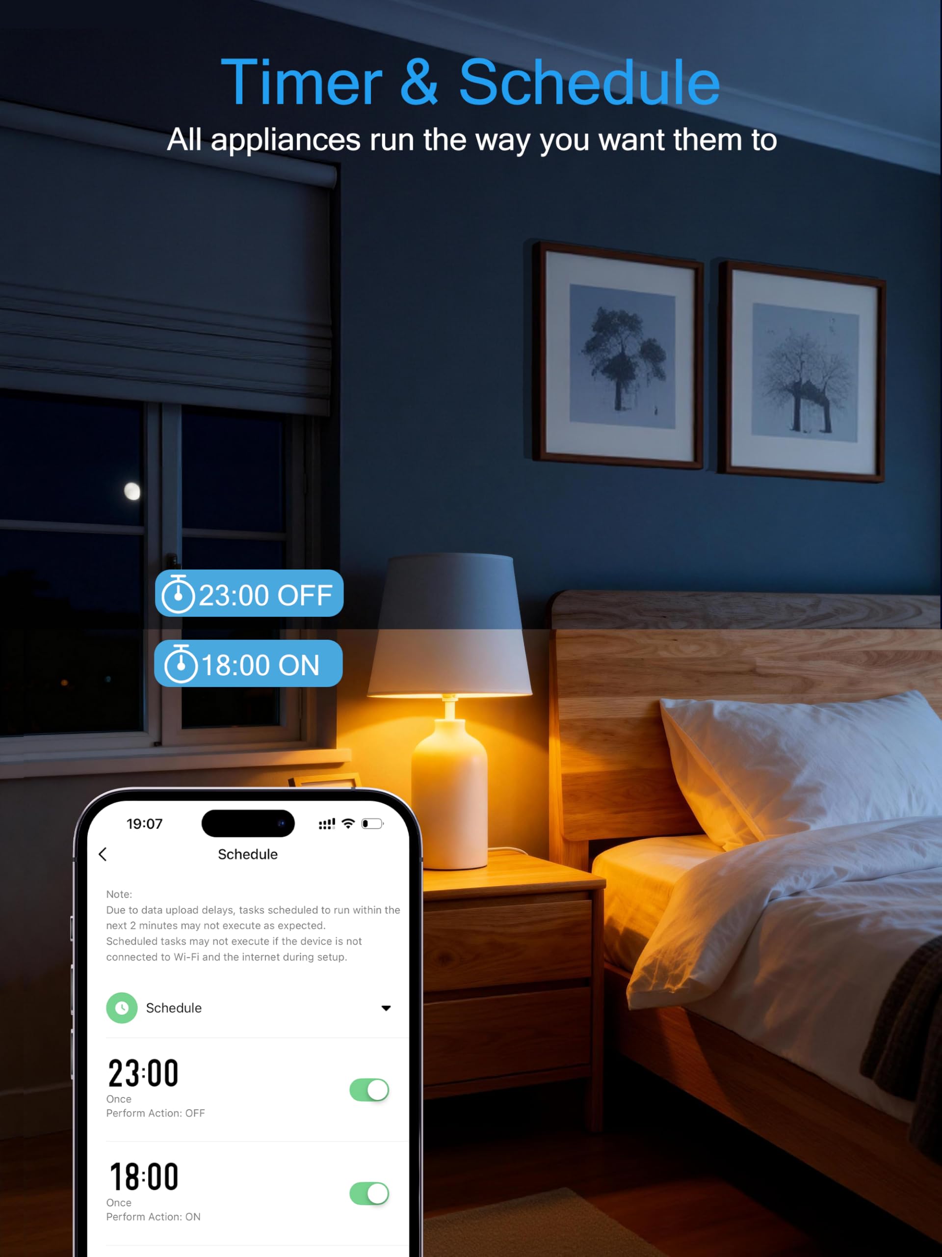 Eightree 15A Smart Plug packaging with safety certifications visible.