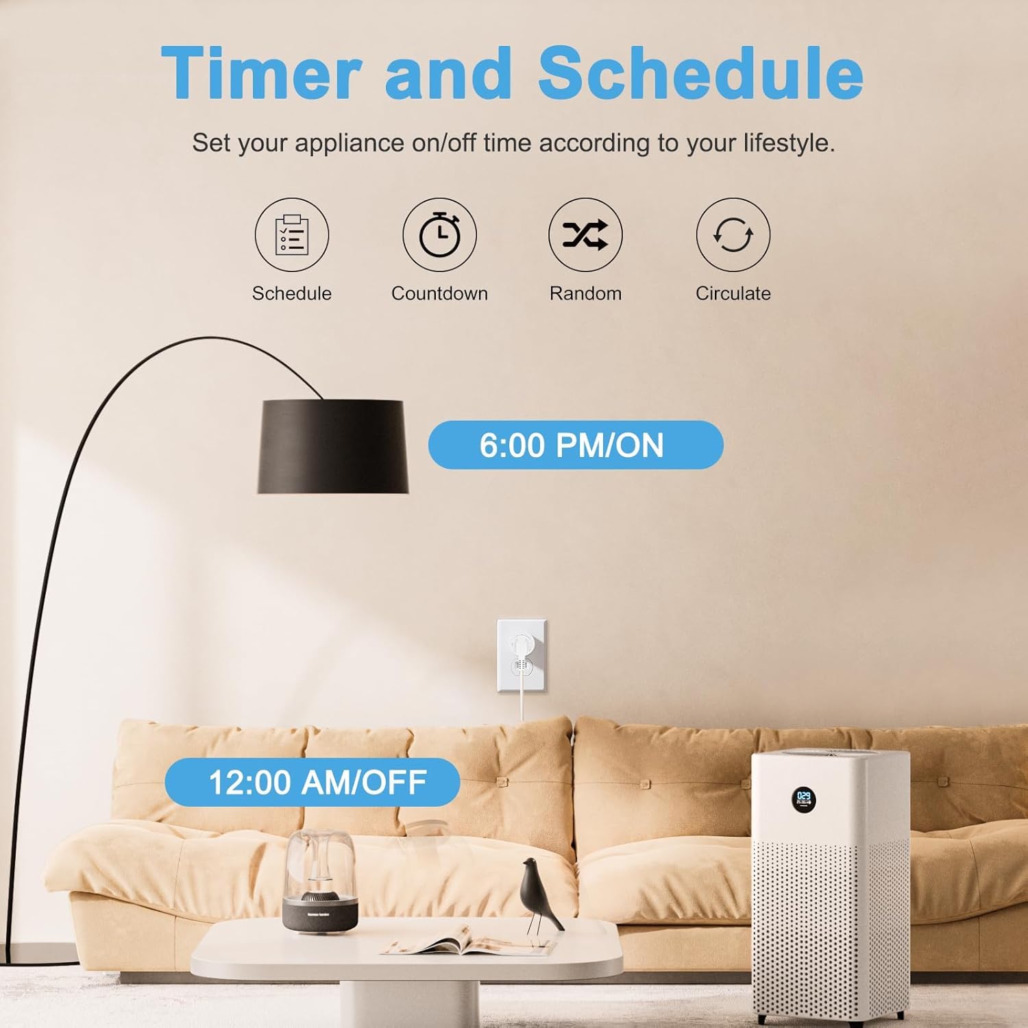 EIGHTREE Matter smart plug hub requirement note for some ecosystems.