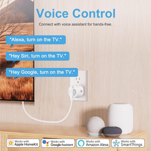 EIGHTREE Matter smart plug provides timer and schedule for routines.