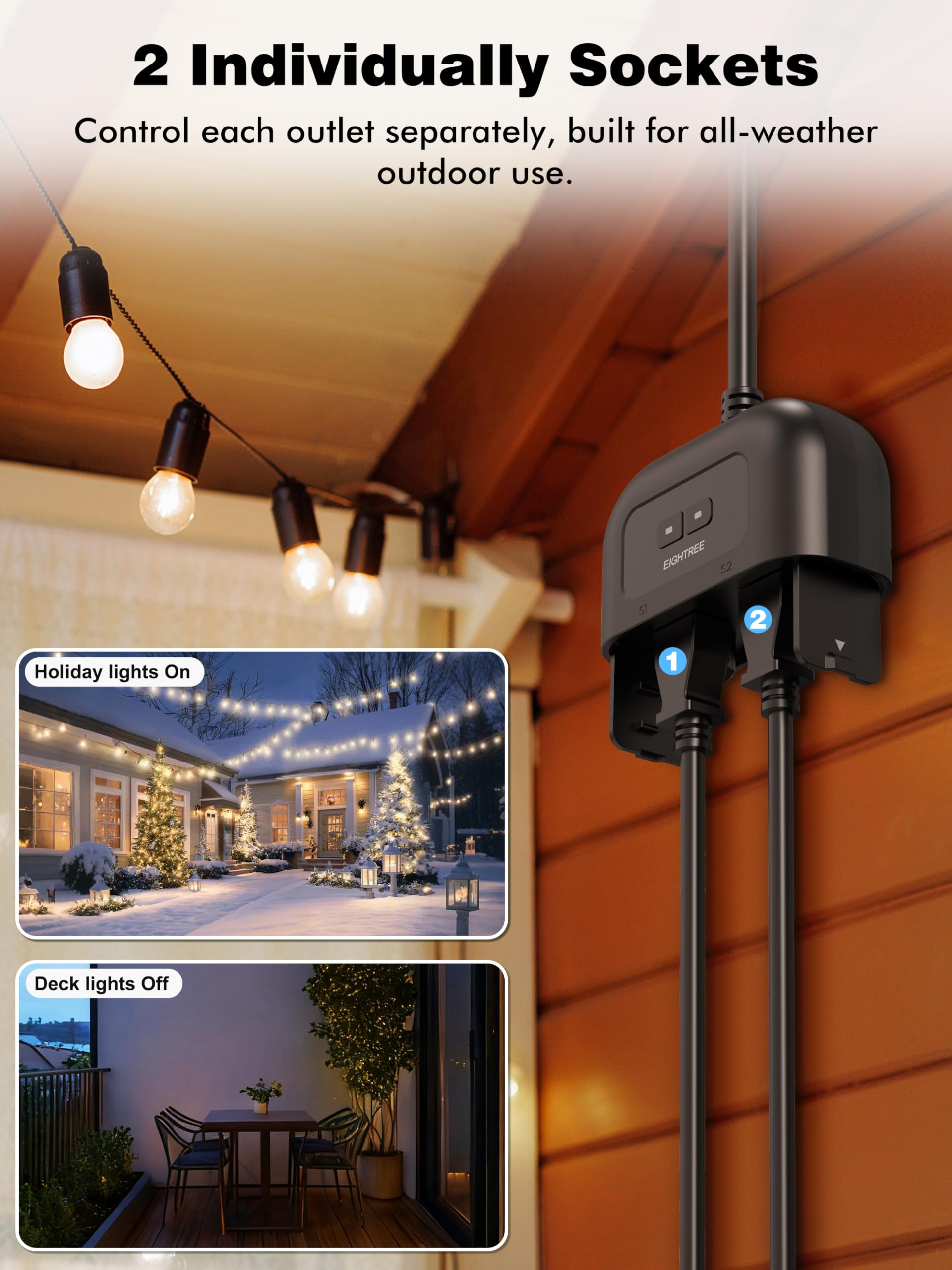 Eightree dual-band outdoor plug ensures strong reliable Wi Fi across outdoor spaces