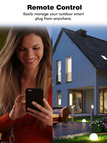 Eighttree outdoor outlet allows remote control from your phone