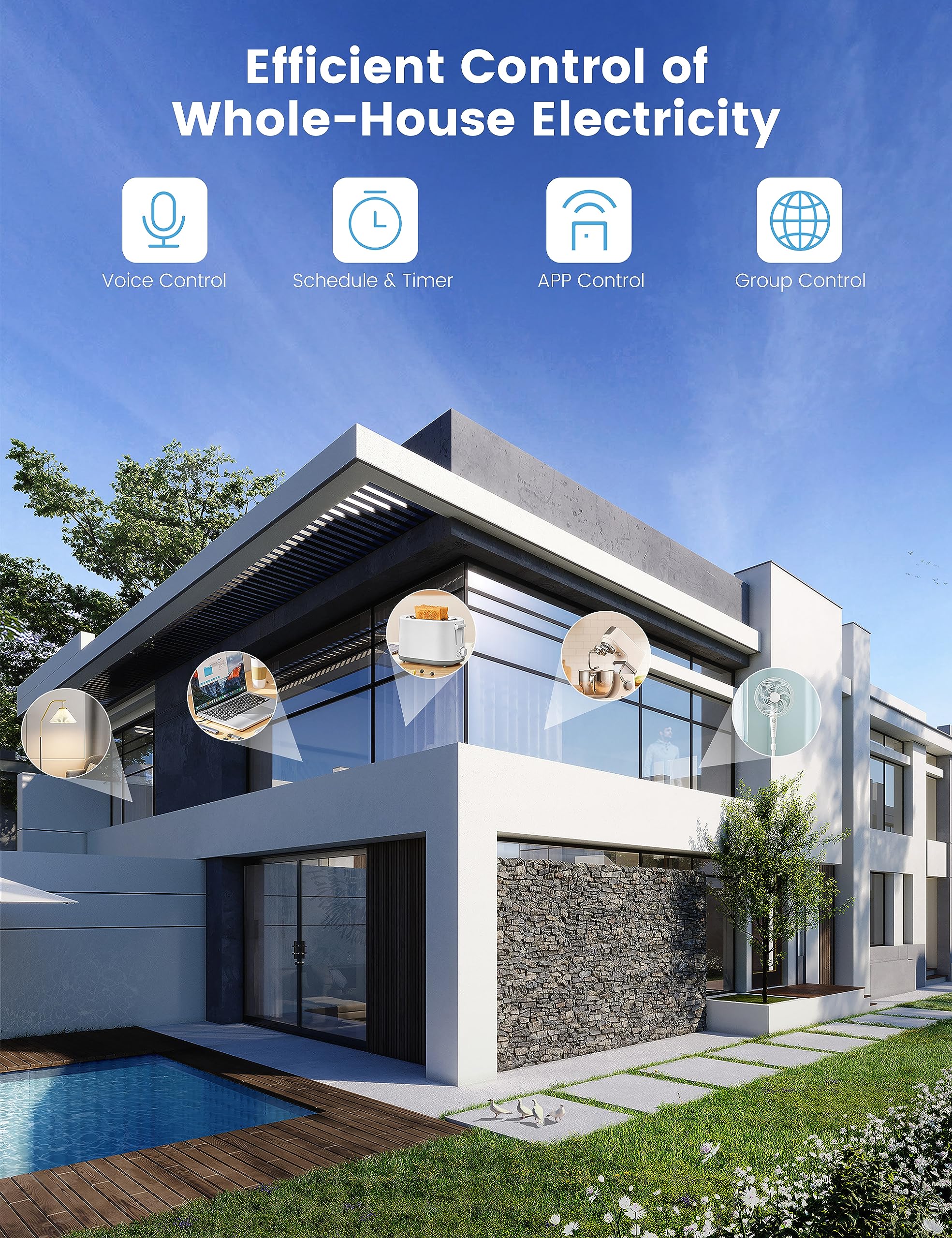 Eightree Smart Plug 2-pack offers convenient multi-device automation.