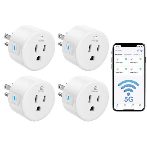 Eightree Smart Plug front view for easy remote control and automation.