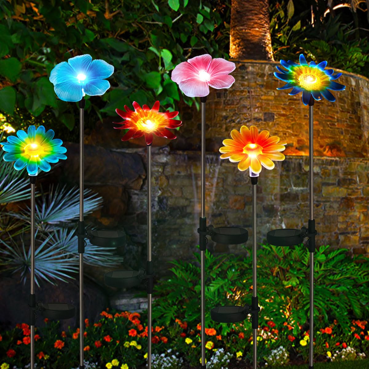 EiGreen butterfly stake light adds color and whimsy to daytime and evening spaces