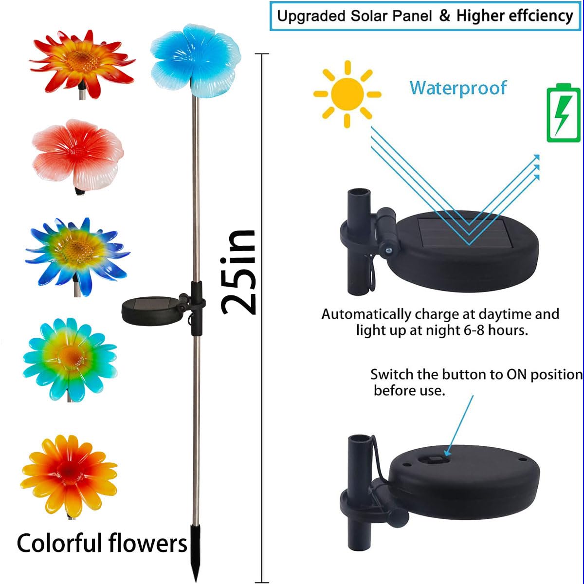 EiGreen dragonfly stake light brings playful color to pathways after dark