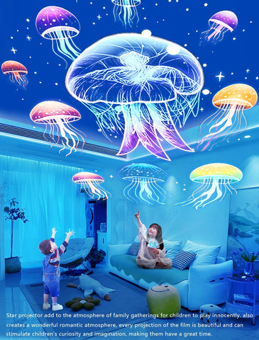 Eigther projector night light moonlit deer film adds cozy, dreamy atmosphere to bedrooms.