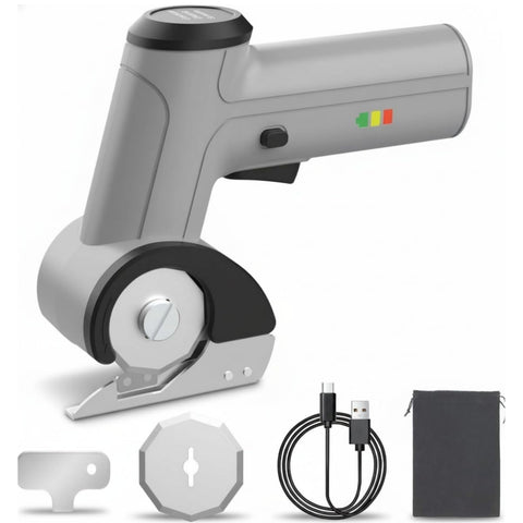 EiGuoerl 4V cordless scissors front view for precise, effortless cardboard cutting.