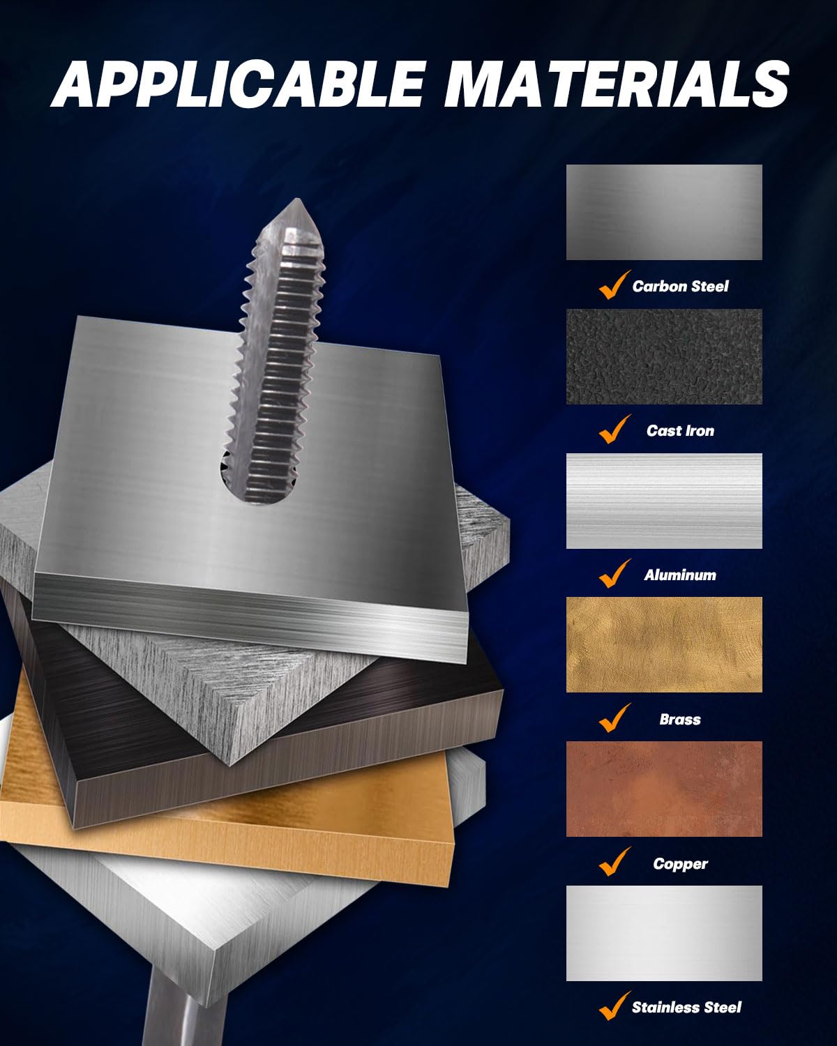 EilxMag hardened alloy steel construction for durable threading tools