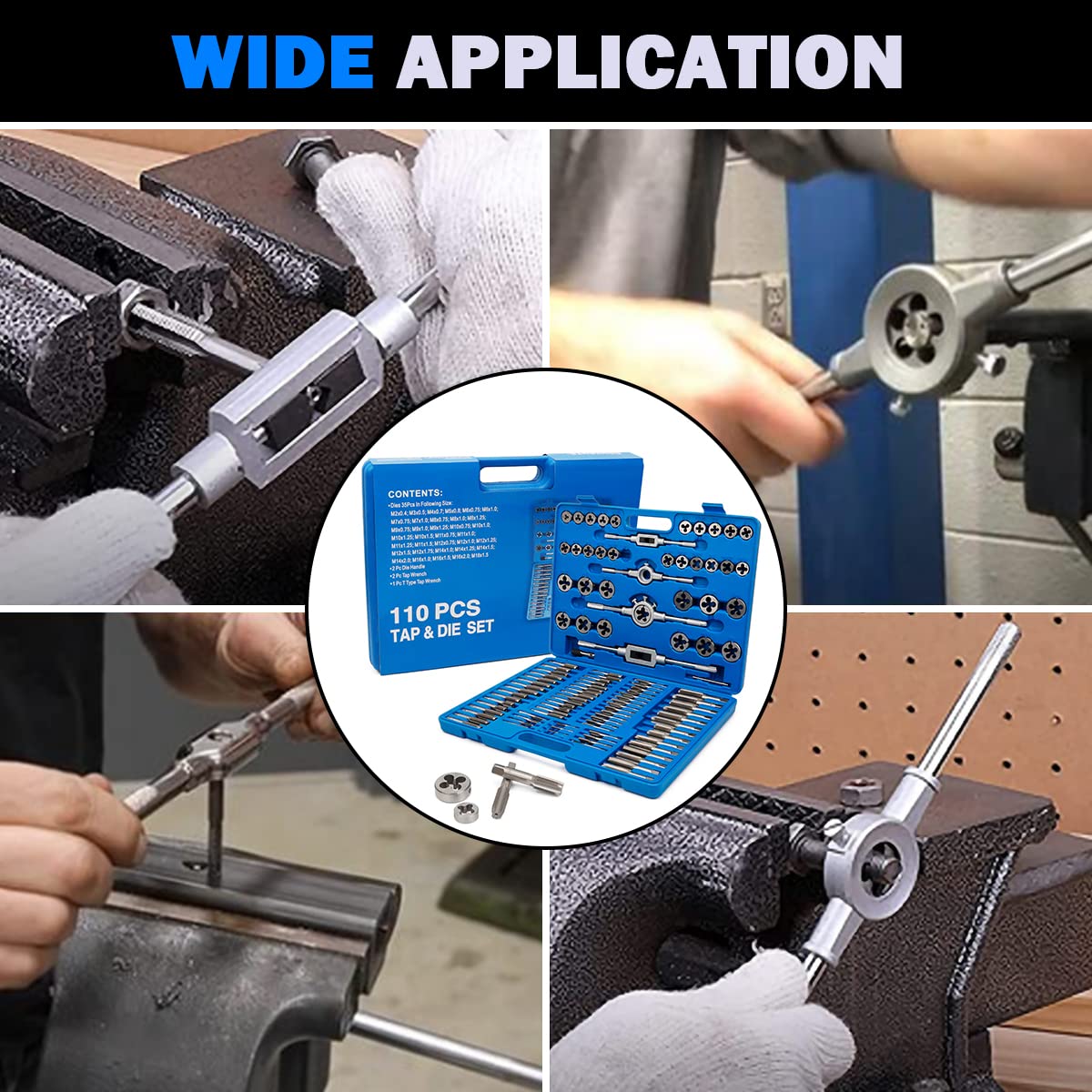 EilxMag threading tools performing a repair on metal