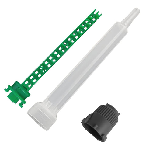 EINGSDFGCH AB cone tight junction keeps materials flowing smoothly with standard cartridges.
