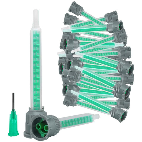 EINGSDFGCH epoxy nozzle tips for 50ml cartridges ensure consistent blends for DIY projects.