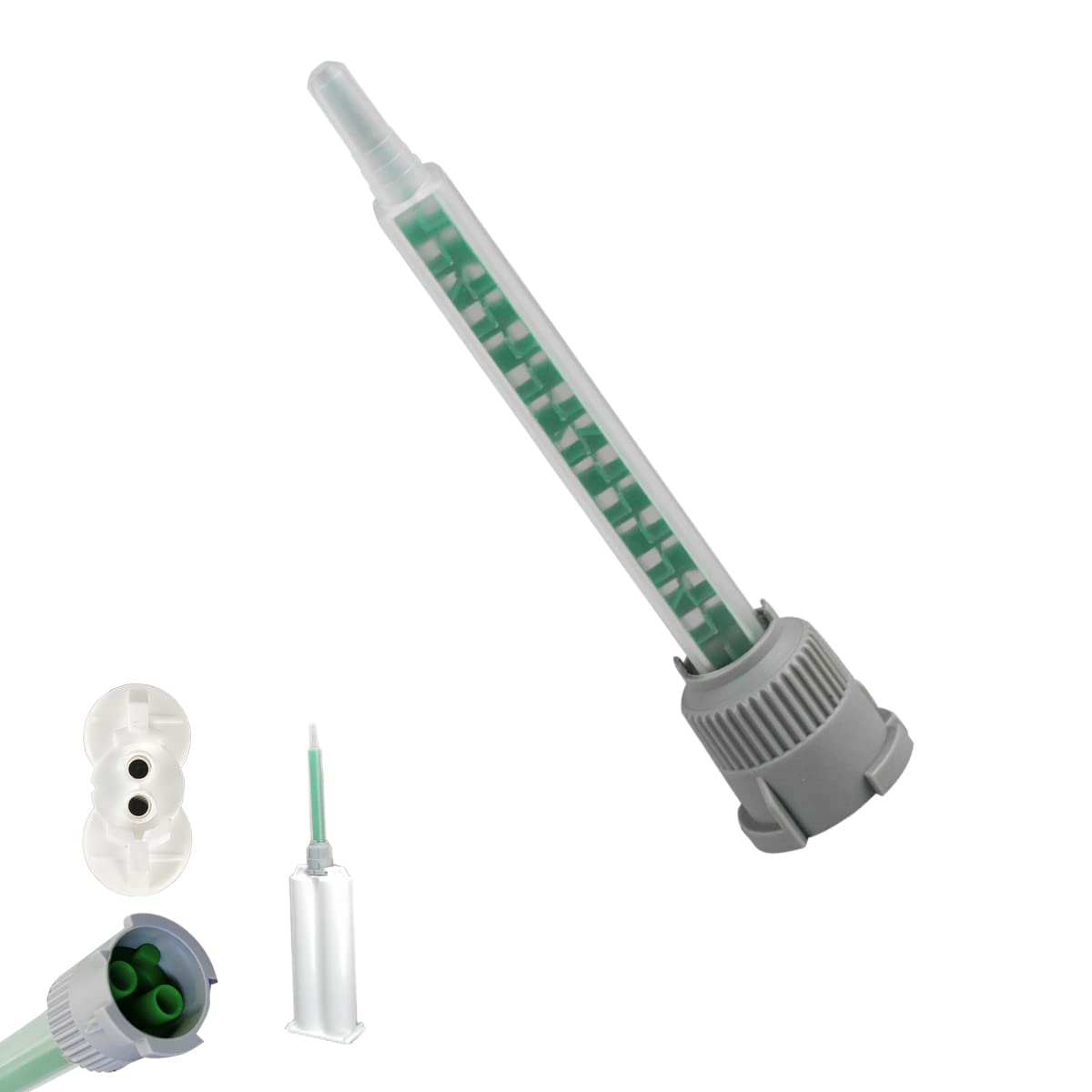 EINGSDFGCH square bayonet connector secures AB tubes for clean application.