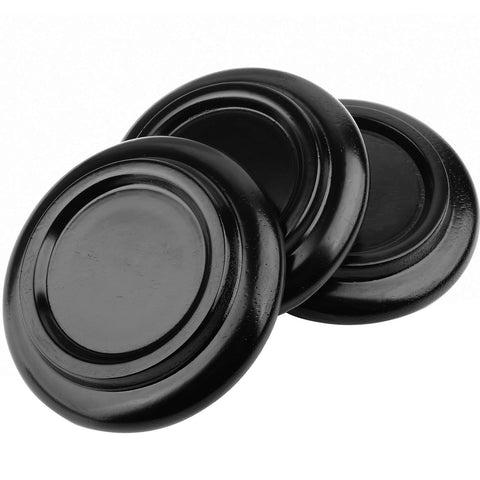 Eison piano caster cups showing foam underlay for vibration dampening