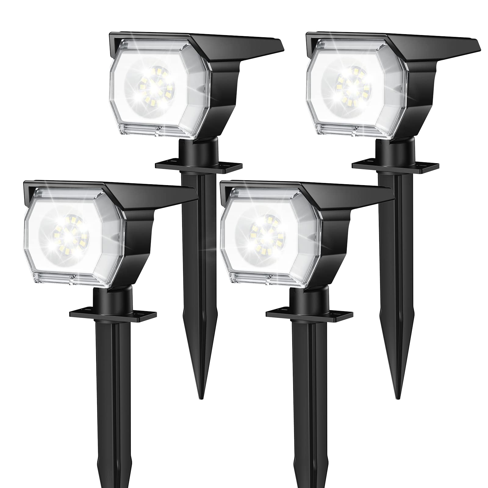 EIUIO solar spot light provides bright pathway illumination for safer evenings.
