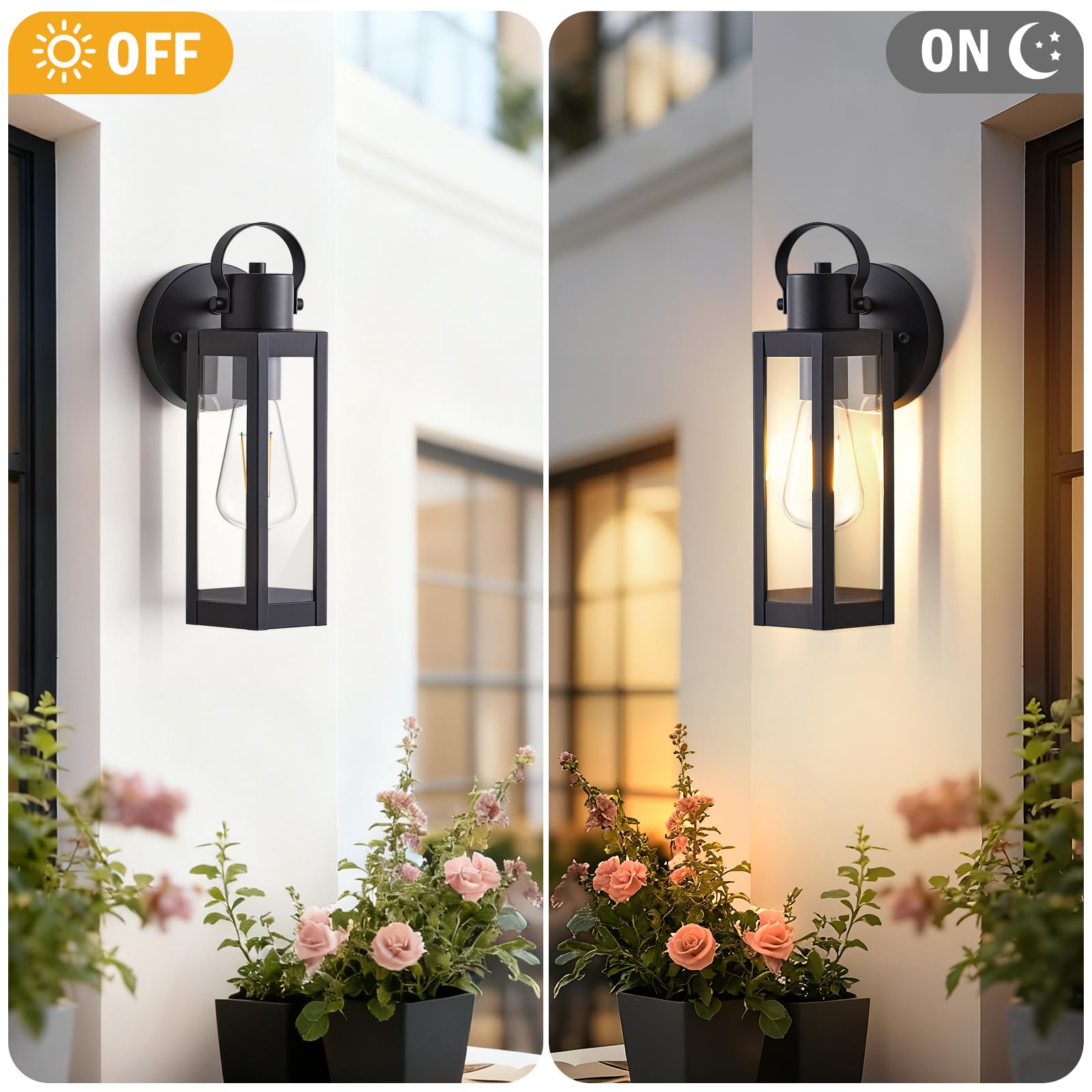 EJIAXIN rust resistant lantern for porch and entryways.