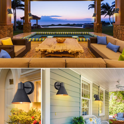 Ideal for front porch, patio, garden, or garage entrances.