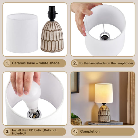 EJIAXIN cord-switch table lamp for easy on/off control.
