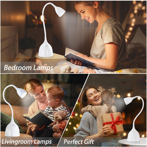 EJIAXIN desk lamp 5000K eye care light reduces fatigue during long reading sessions.