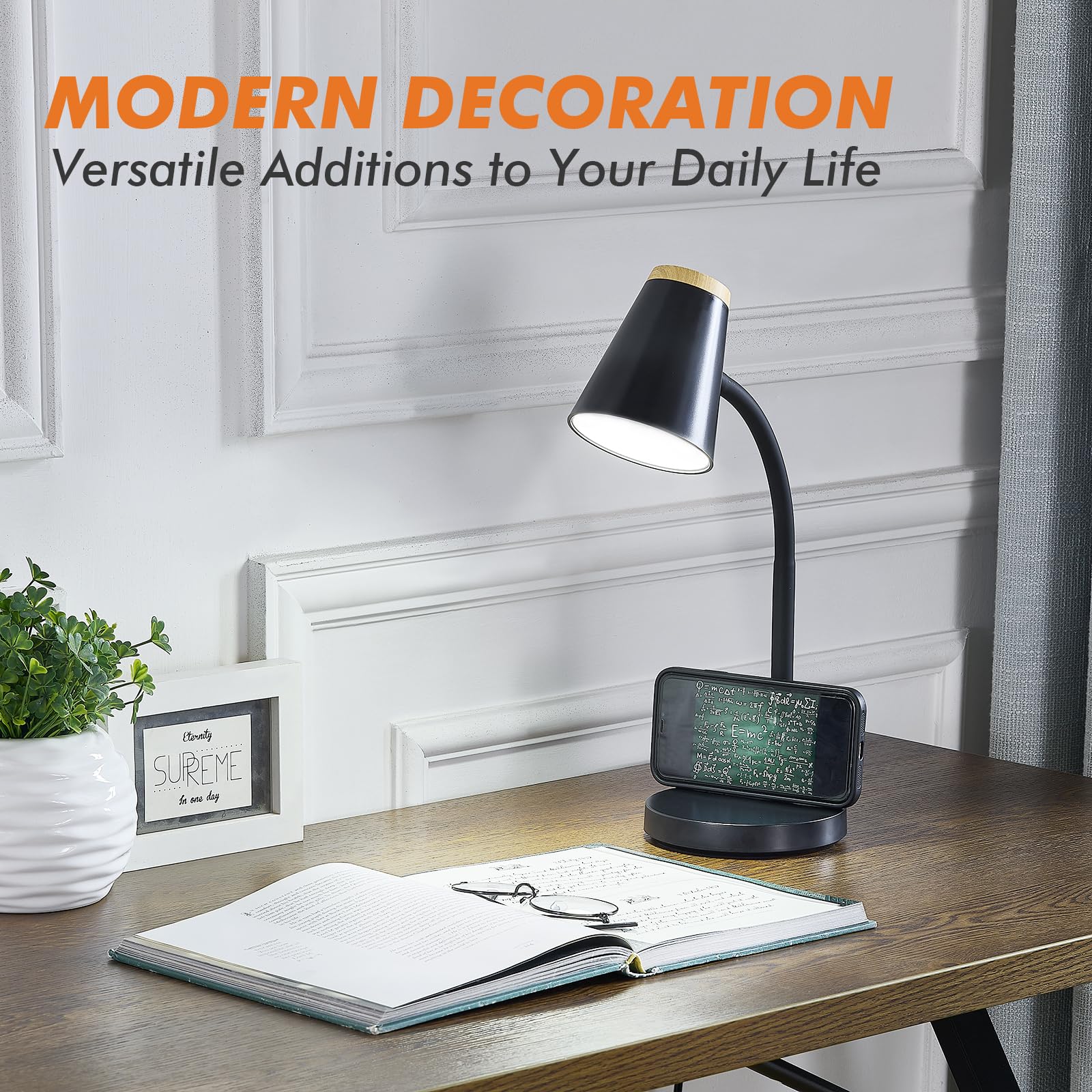 EJIAXIN compact ABS-durable lamp for daily dorm life