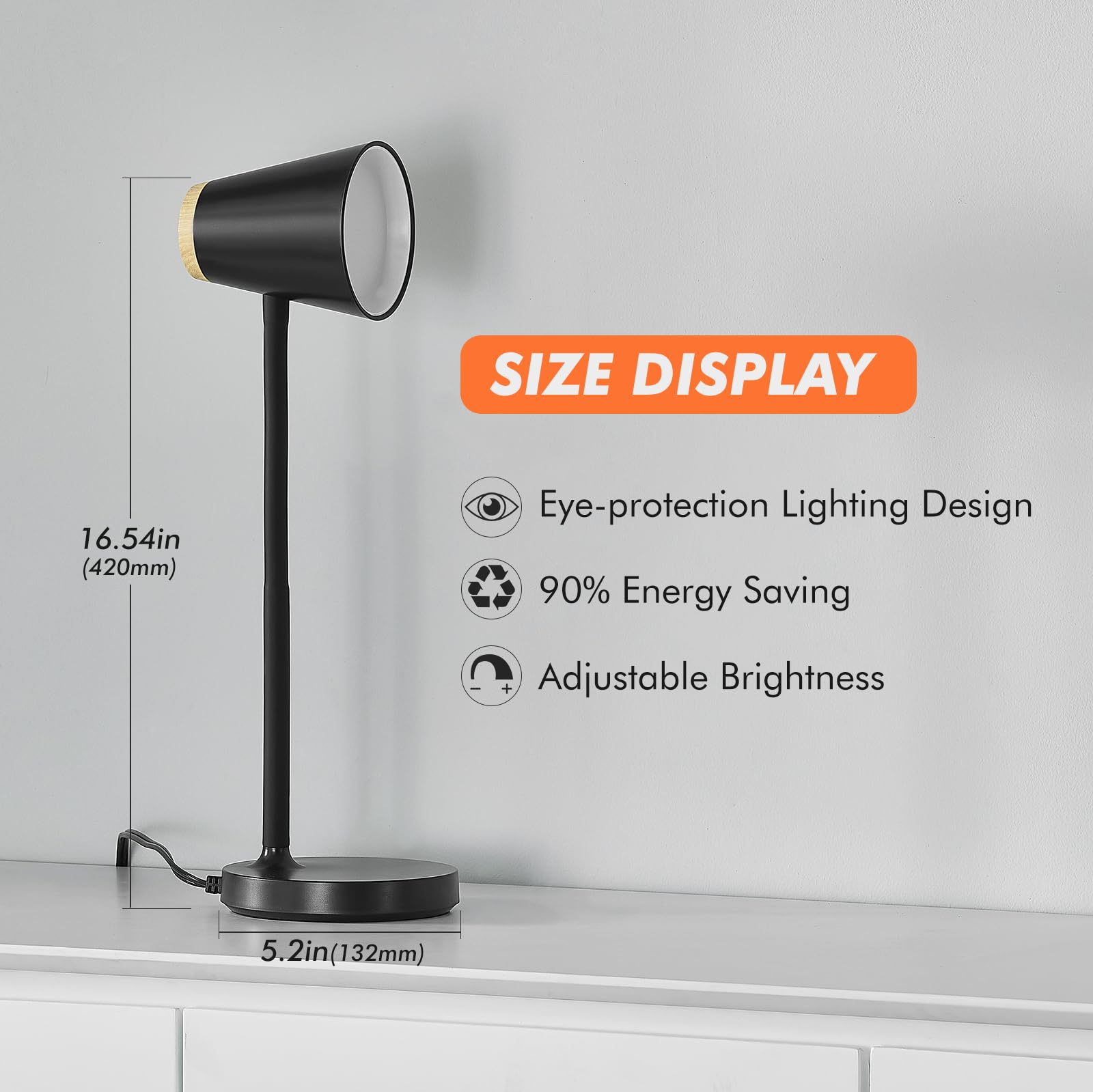 EJIAXIN brightness dimming from soft to bright for any task