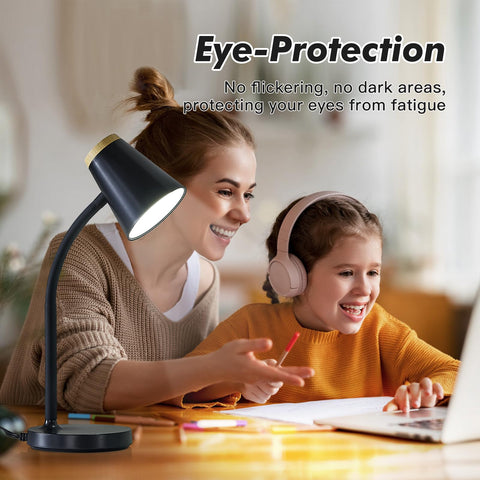 EJIAXIN eye-care desk lamp reducing glare during long study sessions