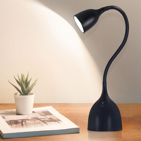 EJIAXIN desk lamp with flexible gooseneck for precise, direction-adjustable illumination