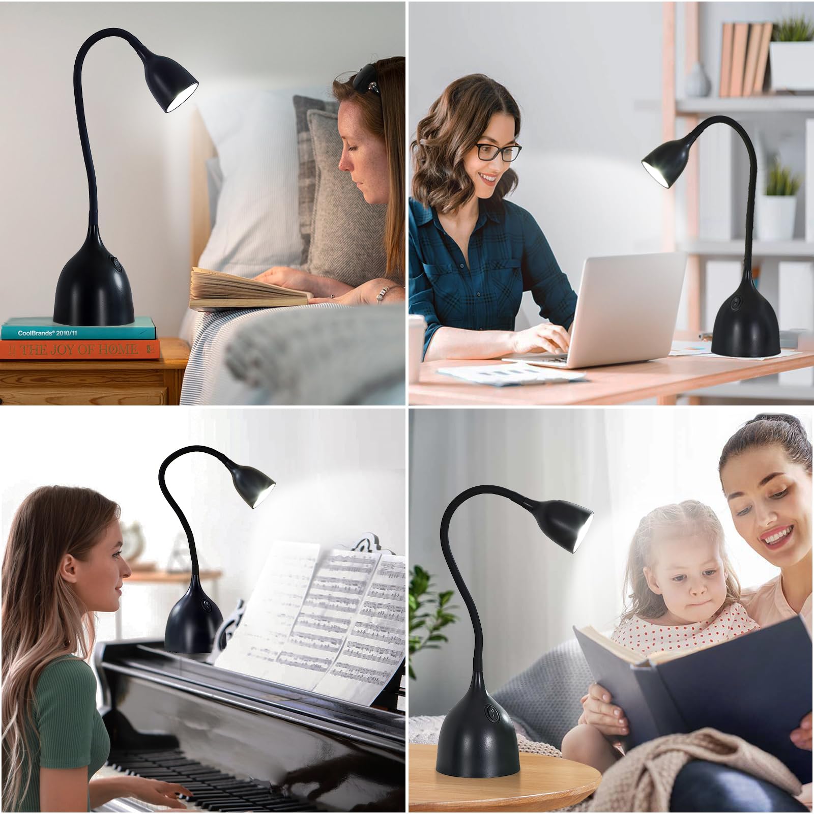 Easy access on/off switch on the lamp base for quick control