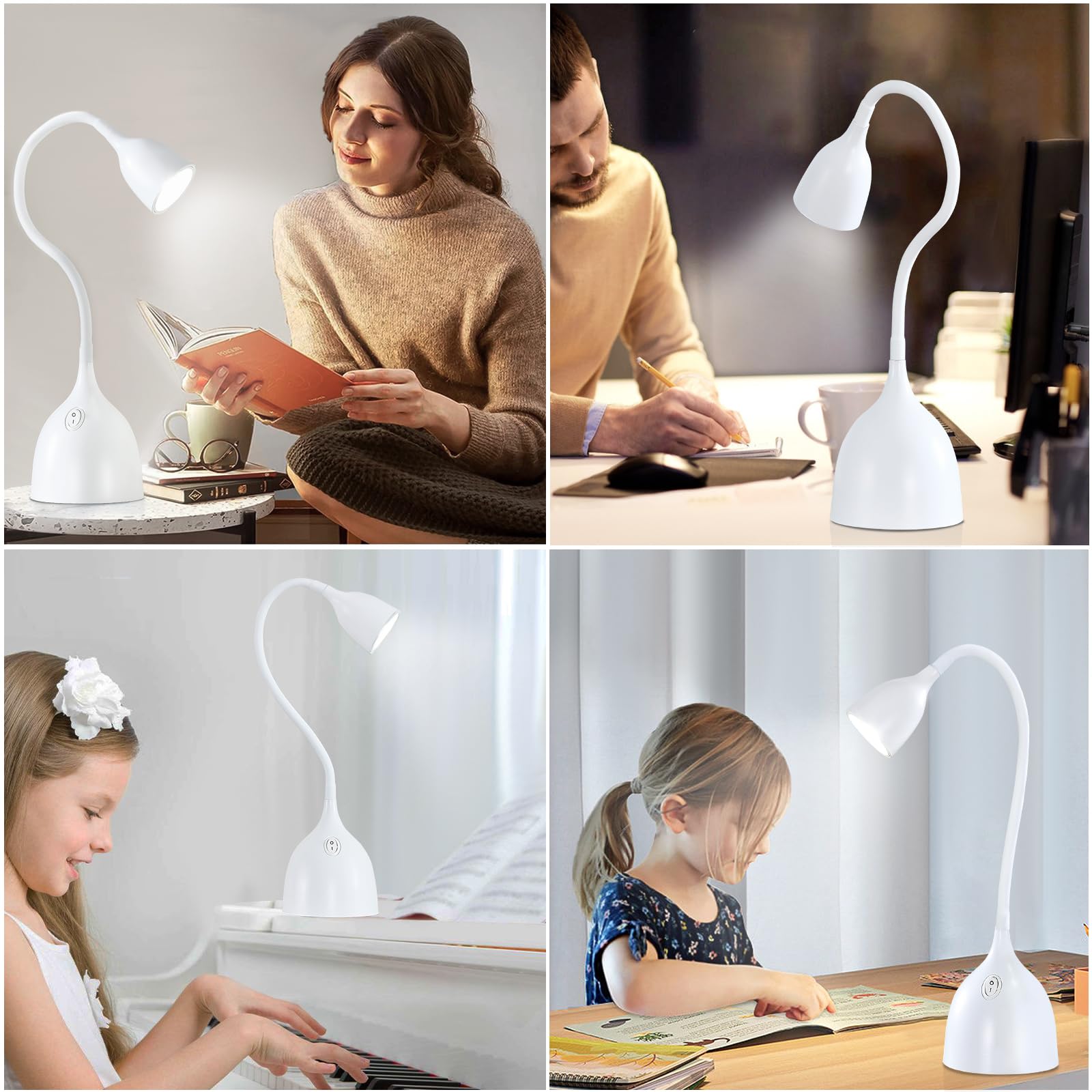 EJIAXIN desk lamp offers soft, stable light for relaxing evenings and focused study.