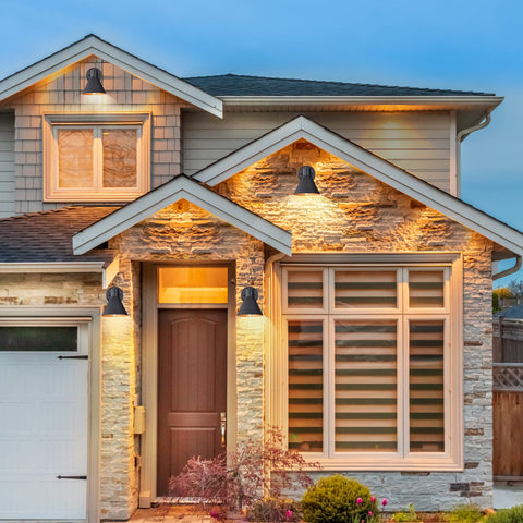 Weatherproof design keeps outdoor lighting looking fresh across seasons.