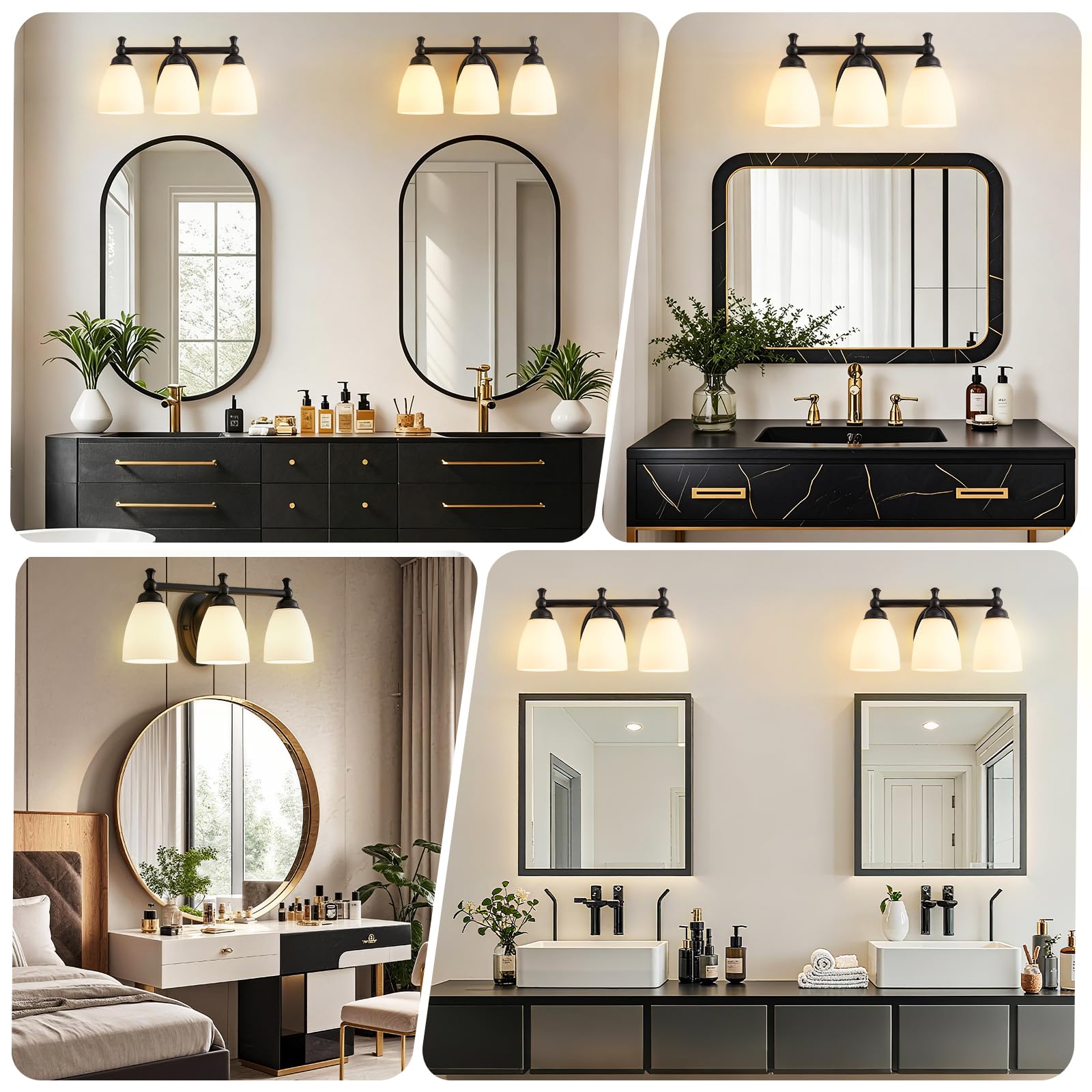 EJIAXIN fixture suits bathroom, bedroom, living room and more