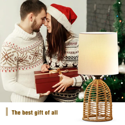 EJIAXIN gift-ready rattan lamps presented for gifting.
