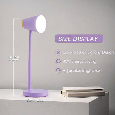 Gooseneck of EJIAXIN lamp demonstrates adjustable light direction for focused tasks