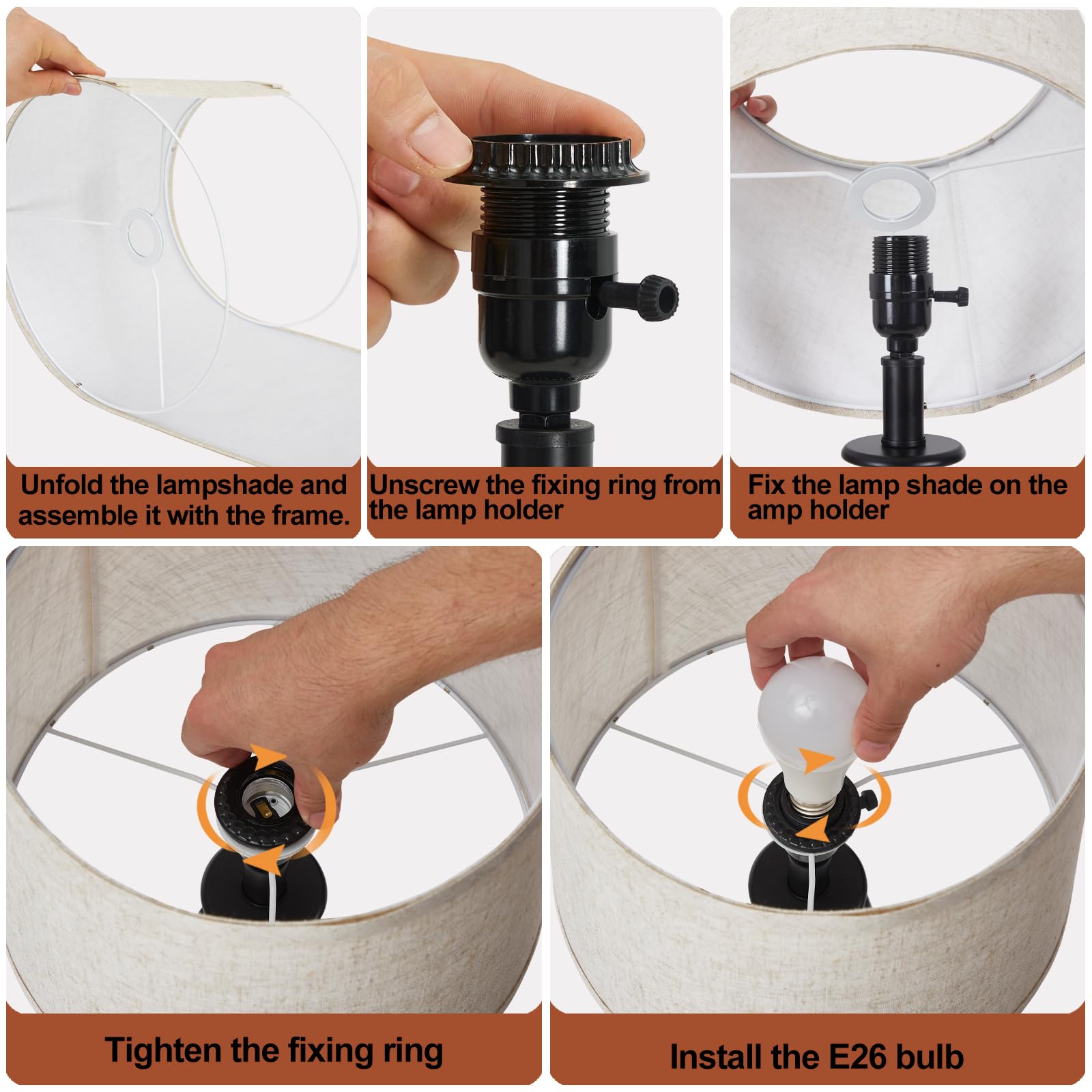 EJIAXIN 2-pack lamps suit dorms, offices, or bedrooms for versatile decor.