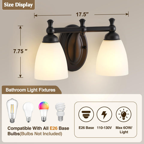EJIAXIN modern vanity light in black complements contemporary bathrooms and vanity areas.