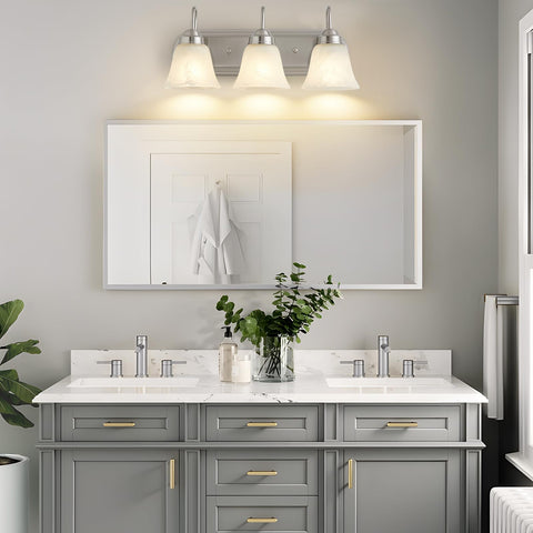 EJIAXIN modern vanity lighting in brushed nickel finish