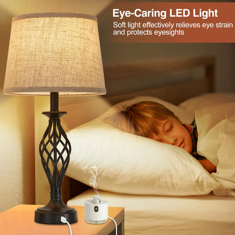 EJIAXIN lamps on a nightstand complement minimalist decor and calm spaces.